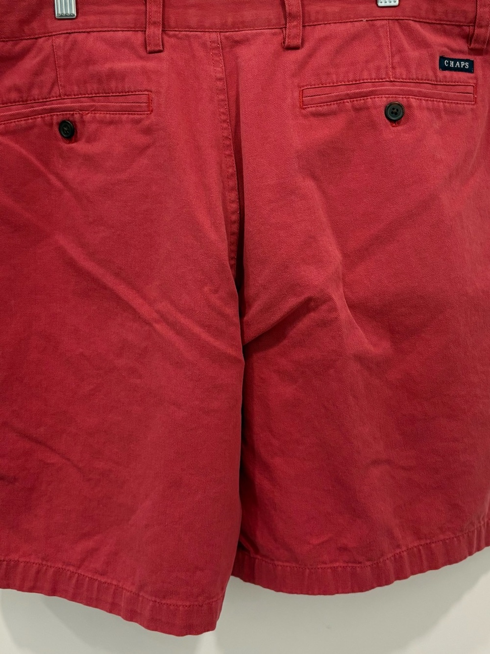 Chaps Shorts Mens 38 Chino
Flat Front Nantucket Red Cotton Twill Casual Basic - Picture 5 of 7